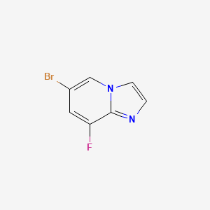 6-Bromo-8-fluoroimidazo[1,2-a]pyridine chemical structure (CAS 474709-06-3)
