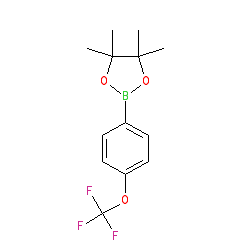4,4,5,5-Tetramethyl-2-(4-(trifluoromethoxy)phenyl)-1,3,2-dioxaborolane chemical structure (CAS 474709-28-9)