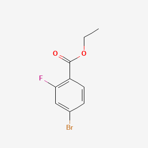 Ethyl 4-bromo-2-fluorobenzoate chemical structure (CAS 474709-71-2)