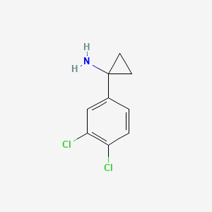 1-(3,4-Dichlorophenyl)cyclopropanamine chemical structure (CAS 474709-82-5)