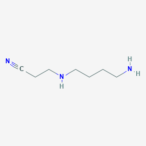 3-((4-Aminobutyl)amino)propanenitrile chemical structure (CAS 4748-73-6)