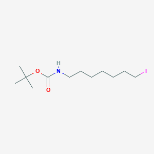 tert-Butyl (7-iodoheptyl)carbamate chemical structure (CAS 474886-85-6)