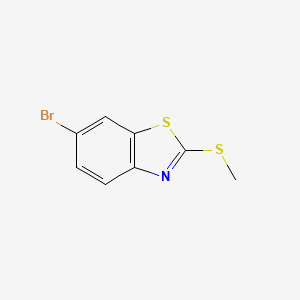 6-Bromo-2-(methylthio)benzo[d]thiazole chemical structure (CAS 474966-97-7)