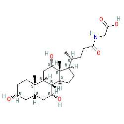 ((R)-4-((3R,5S,7R,8R,9S,10S,12S,13R,14S,17R)-3,7,12-Trihydroxy-10,13-dimethylhexadecahydro-1H-cyclopenta[a]phenanthren-17-yl)pentanoyl)glycine chemical structure (CAS 475-31-0)