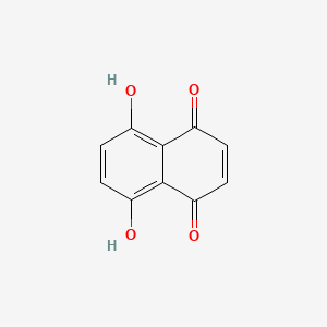 5,8-Dihydroxynaphthalene-1,4-dione chemical structure (CAS 475-38-7)