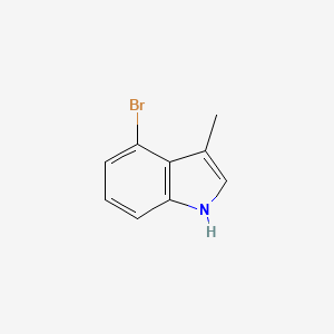 4-Bromo-3-methyl-1H-indole chemical structure (CAS 475039-81-7)