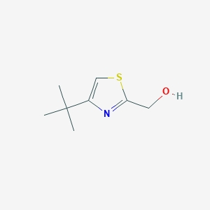 (4-(tert-Butyl)thiazol-2-yl)methanol chemical structure (CAS 475059-74-6)