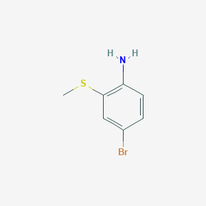 4-Bromo-2-(methylthio)aniline chemical structure (CAS 475089-07-7)