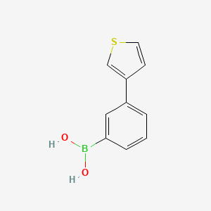 (3-(Thiophen-3-yl)phenyl)boronic acid chemical structure (CAS 475206-83-8)
