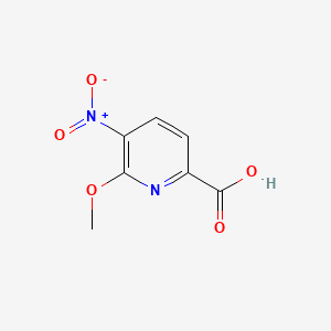 6-Methoxy-5-nitropicolinic acid chemical structure (CAS 475272-62-9)