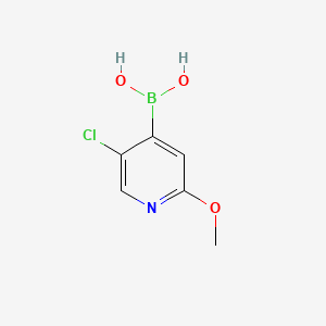(5-Chloro-2-methoxypyridin-4-yl)boronic acid chemical structure (CAS 475275-69-5)