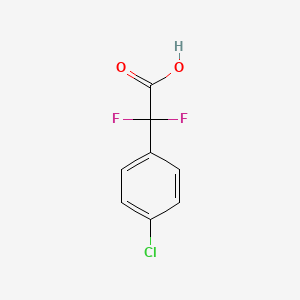 2-(4-Chlorophenyl)-2,2-difluoroacetic acid chemical structure (CAS 475301-73-6)
