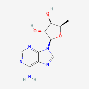 (2R,3R,4S,5R)-2-(6-Amino-9H-purin-9-yl)-5-methyltetrahydrofuran-3,4-diol chemical structure (CAS 4754-39-6)
