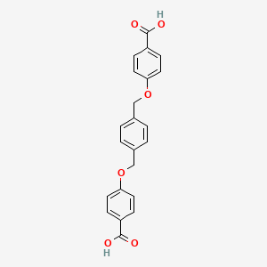 4,4'-((1,4-Phenylenebis(methylene))bis(oxy))dibenzoic acid chemical structure (CAS 47593-50-0)