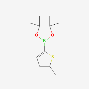 4,4,5,5-Tetramethyl-2-(5-methylthiophen-2-yl)-1,3,2-dioxaborolane chemical structure (CAS 476004-80-5)