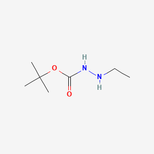 tert-Butyl 2-ethylhydrazinecarboxylate chemical structure (CAS 476362-41-1)