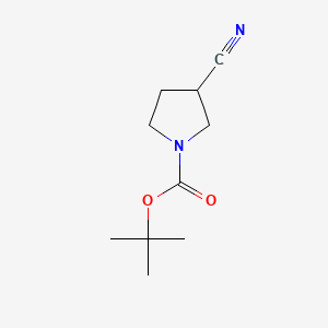 N-Boc-3-Cyanopyrrolidine chemical structure (CAS 476493-40-0)