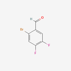 2-Bromo-4,5-difluorobenzaldehyde chemical structure (CAS 476620-54-9)