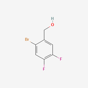 (2-Bromo-4,5-difluorophenyl)methanol chemical structure (CAS 476620-55-0)