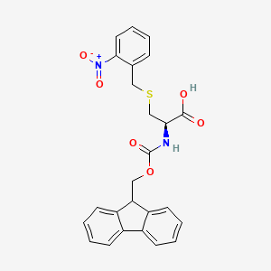 N-(((9H-Fluoren-9-yl)methoxy)carbonyl)-S-(2-nitrobenzyl)-L-cysteine chemical structure (CAS 476639-82-4)