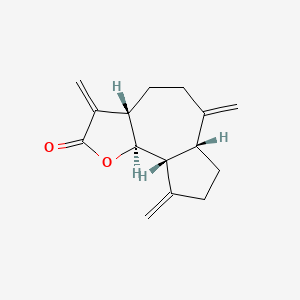 (3aS,6aR,9aR,9bS)-3,6,9-Trimethylenedecahydroazuleno[4,5-b]furan-2(3H)-one chemical structure (CAS 477-43-0)