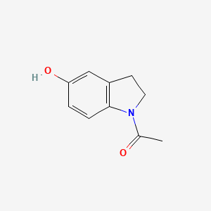 1-(5-Hydroxyindolin-1-yl)ethanone chemical structure (CAS 4770-32-5)