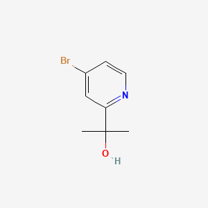 2-(4-Bromopyridin-2-yl)propan-2-ol chemical structure (CAS 477252-20-3)