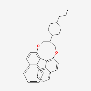 (13bS)-5,6-Dihydro-5-(trans-4-propylcyclohexyl)-4H-dinaphtho[2,1-f:1',2'-h][1,5]dioxonin chemical structure (CAS 477327-64-3)
