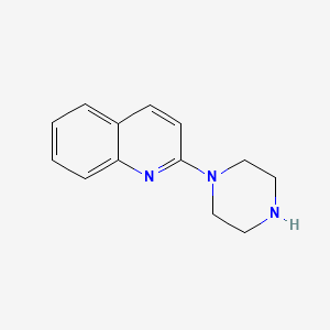 2-(Piperazin-1-yl)quinoline chemical structure (CAS 4774-24-7)