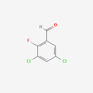 3,5-Dichloro-2-fluorobenzaldehyde chemical structure (CAS 477535-42-5)