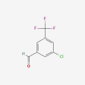 3-Chloro-5-(trifluoromethyl)benzaldehyde chemical structure (CAS 477535-43-6)