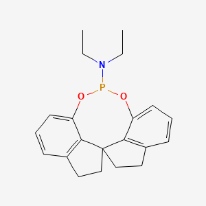 (11aS)-N,N-Diethyl-4,5,6,7-tetrahydrodiindeno[7,1-de:1',7'-fg][1,3,2]dioxaphosphocin-12-amine chemical structure (CAS 477559-80-1)