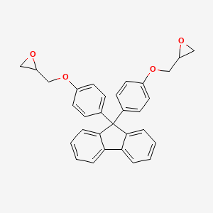 2,2'-((((9H-Fluorene-9,9-diyl)bis(4,1-phenylene))bis(oxy))bis(methylene))bis(oxirane) chemical structure (CAS 47758-37-2)