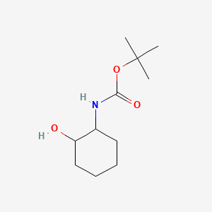tert-Butyl (2-hydroxycyclohexyl)carbamate chemical structure (CAS 477584-30-8)