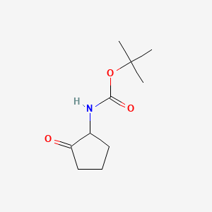 tert-Butyl (2-oxocyclopentyl)carbamate chemical structure (CAS 477585-30-1)