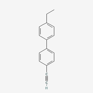 4-Ethyl-4'-ethynyl-1,1'-biphenyl chemical structure (CAS 477587-89-6)