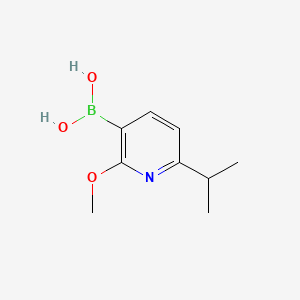 (6-Isopropyl-2-methoxypyridin-3-yl)boronic acid chemical structure (CAS 477598-24-6)