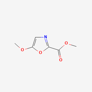 Methyl 5-methoxyoxazole-2-carboxylate chemical structure (CAS 477870-14-7)