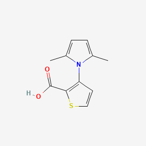 3-(2,5-Dimethyl-1H-pyrrol-1-yl)thiophene-2-carboxylic acid chemical structure (CAS 477888-48-5)