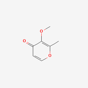 3-Methoxy-2-methyl-4H-pyran-4-one chemical structure (CAS 4780-14-7)