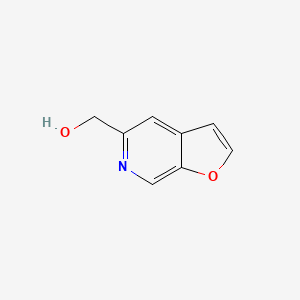 Furo[2,3-c]pyridin-5-ylmethanol chemical structure (CAS 478148-60-6)