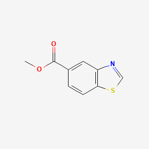 Methyl benzo[d]thiazole-5-carboxylate chemical structure (CAS 478169-65-2)