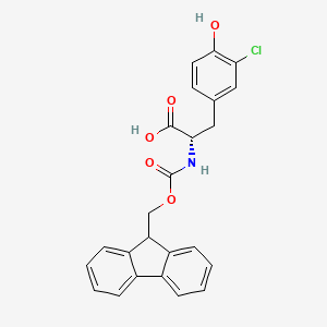 Fmoc-Tyr(3-Cl)-OH chemical structure (CAS 478183-58-3)