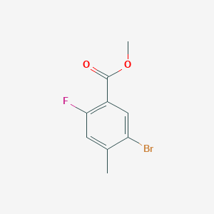 Methyl 5-bromo-2-fluoro-4-methylbenzoate chemical structure (CAS 478374-76-4)