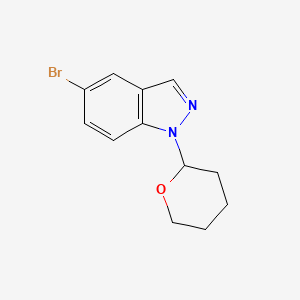 5-Bromo-1-(tetrahydro-2H-pyran-2-yl)-1H-indazole chemical structure (CAS 478828-53-4)