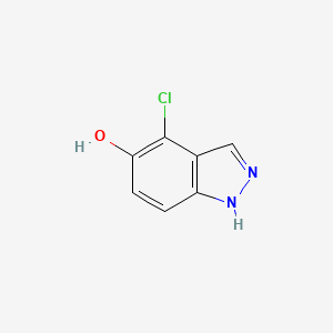 4-Chloro-1H-indazol-5-ol chemical structure (CAS 478834-25-2)