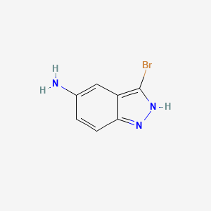 3-Bromo-1H-indazol-5-amine chemical structure (CAS 478837-59-1)