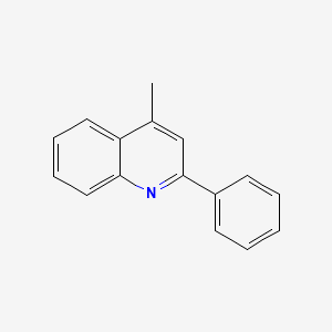 4-Methyl-2-phenylquinoline chemical structure (CAS 4789-76-8)