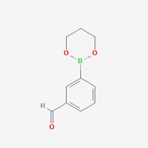 3-(1,3,2-Dioxaborinan-2-yl)benzaldehyde chemical structure (CAS 478930-25-5)