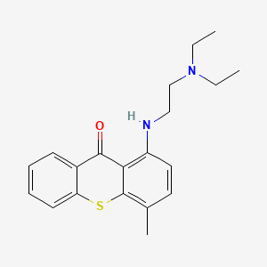 1-((2-(Diethylamino)ethyl)amino)-4-methyl-9H-thioxanthen-9-one chemical structure (CAS 479-50-5)